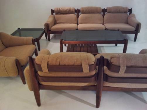 Four piece Scandinavian vintage sofa suite, 1970`s ca, Norwegian